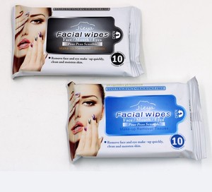 Lingettes démaquillantes 10 pièces sans parfum pour peaux sensibles, nettoyage du visage et des yeux, utilisation quotidienne et en <span class=keywords><strong>voyage</strong></span> - Product Image 3