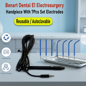 Bonart Dental E1 - Pieza de mano de electrocirugía con 7 electrodos Bonart, juego reutilizable y autoclavable - Product Image 1