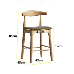 Ghế đẩu quầy <span class=keywords><strong>bar</strong></span> gỗ cao cấp, nhiều chiều cao khác nhau (55/65/75/85 cm) bán buôn, dùng cho quầy bếp hoặc nhà hàng - Product Image 6