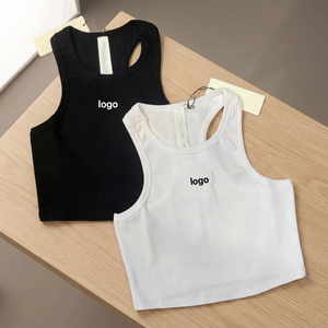 Camiseta Deportiva de Yoga Casual con Cuello en V, Ligera, Antideslizante, de Manga Corta, de Nylon Acanalado, para Escalada en Roca, para Mujer - Product Image 2