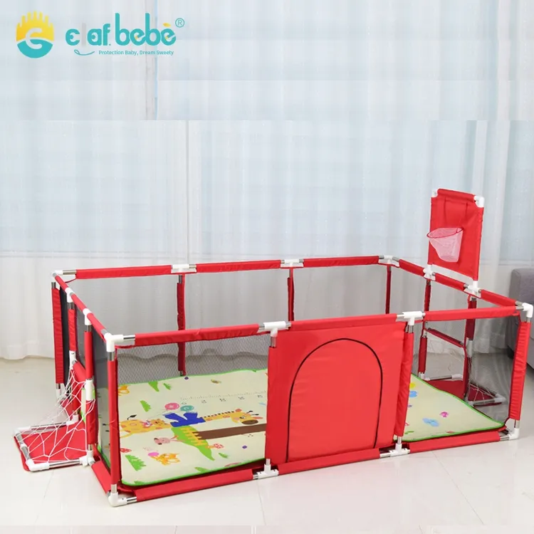 Baby Play Pen Fruta Moderna Dos Desenhos Animados Do Bebê Playpens Dobrável Crianças Cerca De Segurança Portátil Crianças Extra Grande Playard