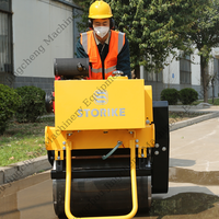 Meilleur service et conduite à bas prix 1 tonne 2 tonnes 3 tonnes Rouleau de route vibrant sur mini compacteur à rouleaux de route en asphalte