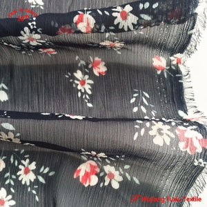 Thời Trang 75D In Nguyên Chất Voan Georgette Vải Saree - Product Image 5