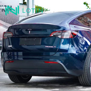 Film d'emballage autocollant en vinyle brillant rouge nuit pour voiture, changement de couleur - Product Image 3