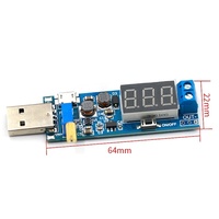 Modul Catu Daya Stabilisasi Tegangan USB DC-DC 5V ke 3.3V/9V/12V/24V untuk Penggunaan Desktop