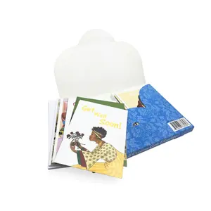 Cartes de vœux personnalisées de haute qualité avec enveloppes, cartes de couleur imprimées personnalisées, jeu de cartes personnalisé