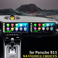 Autoradio multimédia Android 15 avec double écran OLED 12,3 pouces pour Cayman 911 987 Boxster 997 991 2012-2023, DSP, Navi GPS, Carplay, 1 an