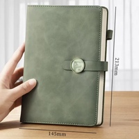 Journal couverture rigide planificateur doublé personnalisé couverture en cuir PU bureaux cahier papier papeterie cadeau ensemble 2024 avec stylo