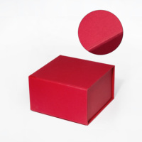 Boîte cadeau pliable de taille XS avec logo personnalisé, couvercle magnétique, boîte en carton recyclable, emballage de luxe