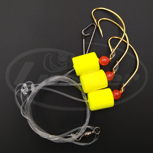 Lunker Sabiki جهاز صيد الأمواج عالي الكربون الصلب دائرة الشائكة هوك رغوة تطفو حبة قفل المفاجئة قطب المياه المالحة البحرية - Product Image 1
