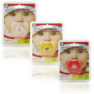 Sucette pour bébé en silicone amusante de nouvelle conception, lèvres rouges, dents, barbe, sucette pour bébé pour fête - Product Image 2