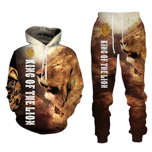 Set di felpa da uomo 2 pezzi con stampa 3D The Lion King Set di felpe <span class=keywords><strong>S</strong></span>-6XL taglie forti per uomo - Product Image 6
