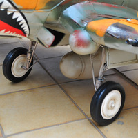 Avión de Combate de la Segunda Guerra Mundial, Modelo de Hierro Soldado Estilo Antiguo Curtiss 81A de 1941