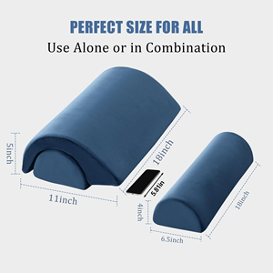 Juego de 2 Almohadas Ergonómicas de Espuma Viscoelástica con Funda Lavable para Elevación de Piernas, Recuperación Postoperatoria y Alivio de Várices - Product Image 3