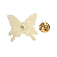 Broche papillon colorée en émail pour dames, broche en métal insecte, petits accessoires, insigne, broche de mariage en acier inoxydable pour hommes, vente en gros