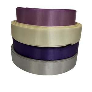 Bán buôn bền phẳng twill phong cách polyester nylon vải dây đai Jacquard logo vải cho túi hàng may mặc - Product Image 4