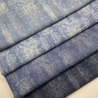 Tissu en denim brut imprimé lavable, tissé, teint uni, pour pantalons, jeans, vestes, sacs, chaussures, chapeaux
