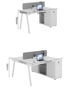 Scrivania da Ufficio Modulare con 6 Postazioni, Divisorio Aperto per <span class=keywords><strong>Studio</strong></span> e Ufficio - Product Image 6