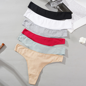 Biancheria intima da <span class=keywords><strong>donna</strong></span> semplice vita bassa estate pantaloni brasiliani all'ingrosso sport traspirante Sexy <span class=keywords><strong>perizoma</strong></span> di <span class=keywords><strong>cotone</strong></span> - Product Image 1