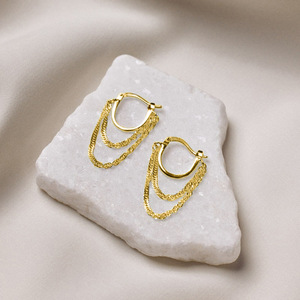 Orecchini Pendenti a Catena per Donne, Eleganti Orecchini Pendenti, Gioielli di Moda per Uso Quotidiano e Feste - Product Image 5