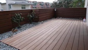 Gỗ công nghiệp thiết kế sàn sàn Nâu Hollow <span class=keywords><strong>WPC</strong></span> Composite <span class=keywords><strong>decking</strong></span> Board Gỗ ván sàn Bảng điều chỉnh - Product Image 2