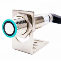 Sensor Analog Sensor jarak ultrasonik M18 presisi tinggi 0-5v/0-10v/1-5MA/4-20MA Sensor sakelar jarak dekat