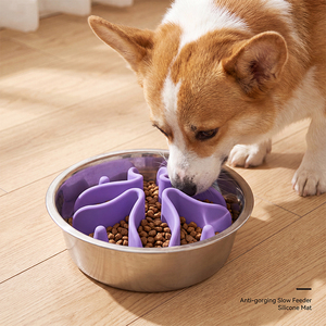 Inserto per ciotola per cani in silicone senza BPA con ventose, tappetino a spirale anti-ingozzamento per animali domestici per abitudini alimentari sane - Product Image 2