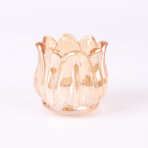 Tulipán flor <span class=keywords><strong>cristal</strong></span> portavelas <span class=keywords><strong>cilindro</strong></span> boda accesorios decorativos para el hogar accesorios de iluminación al por mayor - Product Image 3
