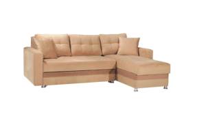 Sofá Cama Esquinero en Forma de L, Estilo Europeo Moderno, Tapizado en Tela, Respaldo Dividido, Brazos Curvos, Precio Económico - Product Image 5