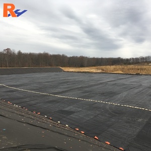 Géomembrane HDPE renforcée anti-perforation 1 mm 1,5 mm, revêtement robuste pour bassin de barrage et réservoir de sol gravillonné - Product Image 1