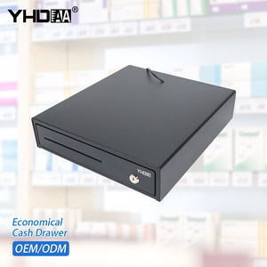 Cajón <span class=keywords><strong>de</strong></span> <span class=keywords><strong>caja</strong></span> registradora POS <span class=keywords><strong>de</strong></span> 335mm <span class=keywords><strong>de</strong></span> ancho YHDAA, 4 bandejas <span class=keywords><strong>de</strong></span> billetes ajustables y 8 bandejas <span class=keywords><strong>de</strong></span> monedas extraíbles, interfaz RJ11 para sistema POS - Product Image 1