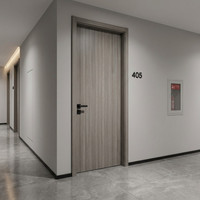 Portes en bois massif avec âme en MDF pour chambre à coucher, résistantes aux chocs