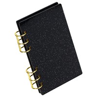 Mini carnet de notes personnalisé avec logo, format A6, en acrylique PP amovible, organiseur de planification DIY, classeur à 6 anneaux pour femmes