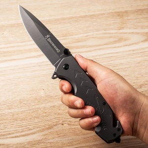 Couteau pliant multifonctionnel en acier inoxydable de marque HK FB083, manche en aluminium, pour survie, camping, bricolage, OEM – Vente chaude - Product Image 5