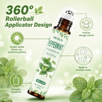 Set Minyak Esensial Aromaterapi Premium OEM 6x10ml, Campuran Botani Alami Murni untuk Diffuser, Spa, Pijat, Perawatan Tubuh