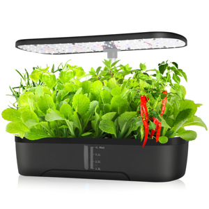12 Pods Hydroponics Growing System, Herb Garden Kit Indoor Adjustable Height <b>with</b> Automatic <b>Timer</b> 20-Watt LED Grow <b>Light</b> - Product Image 5