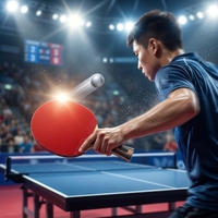 Set Raket Tenis Meja Serat Karbon & Kayu yang Dapat Disesuaikan dengan Layanan Pemotongan Desain Tahan Lama 2 Buah Pegangan Kayu Murni