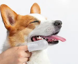 Pet Oral bakım köpek temizlik diş fırçası mendil kedi diş parmak diş fırçası