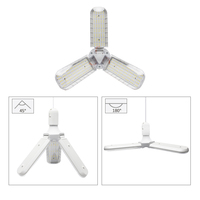 Lampe à trois feuilles avec spectre complet pliable Lampe de croissance des plantes à trois ou quatre feuilles Source de lumière pour plantes d'intérieur