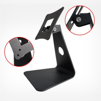 Nouveau design, support d'écran en alliage d'aluminium de haute qualité, support simple pour écran d'ordinateur, support de bureau POS, VESA 75x75mm
