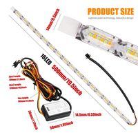 Feux de jour à LED de 50 cm avec clignotants séquentiels DRL, bande LED flexible en cristal, éclairage de voiture