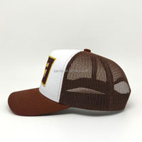 Gorra Trucker Personalizada con Parche de Barra de Chocolate Bordada, Malla Trasera, Dos Tonos, Ajustable, con Cierre a Presión, para Hombre y Mujer