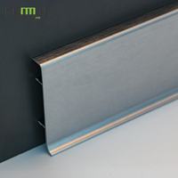 Plinthe en alliage d'aluminium de qualité supérieure, durable et imperméable, pour la protection des murs et des sols des hôtels et des bâtiments commerciaux