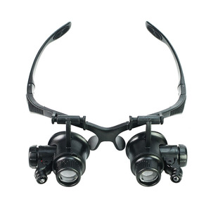 NO.9892G 10X 15X 20X 25X binoculaire LED pour Loupe réparée, Loupe bandeau - Product Image 2