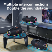 Altavoz Zealot de 250W con LED RGB, Sistema de Audio de Tres Vías de Plástico con Bluetooth 5.3 y Batería Recargable S89 para Fiestas y Uso en Exteriores