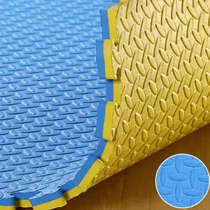 Tapis d'équipement jaune bleu Offre Spéciale de haute qualité tapis en caoutchouc tapis de sol de gymnastique sport extra large eva aekwondo judo tapis de maison