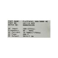 El-Tek 241119.825 380VDC Redresseur HE Flatpack2 380/3000 HE UI Haute Efficacité Alimentation à distance 400V DC
