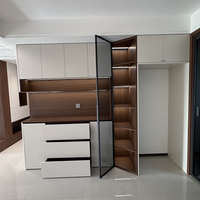 Armoire à vin moderne en bois personnalisée, réfrigérateur-bar, meubles de salon