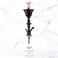 Chicha en métal sculpté avec embout en bois, ensemble de chicha haut de gamme, chicha élégante, chicha