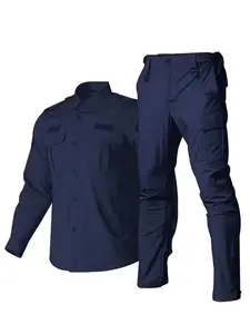 High Quality Quick-Drying Summer Security Instructor Clothing Suit Long Sleeve Stretch Training Pants New Guard Uniforms